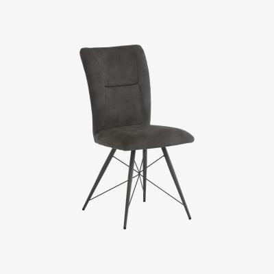The Range Grey Fabric Amalfi Dining Chair - Grey