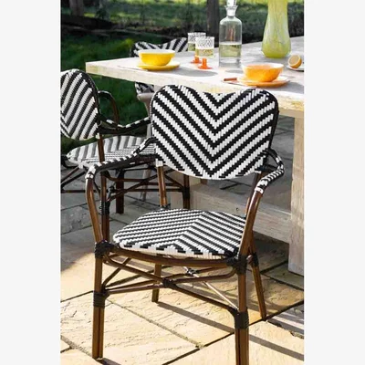Rockett St George Parisian Bistro Style Outdoor Dining Chair