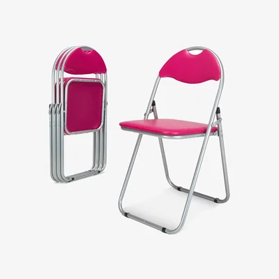 The Range Candy Folding Dining Chair - Pink / 4