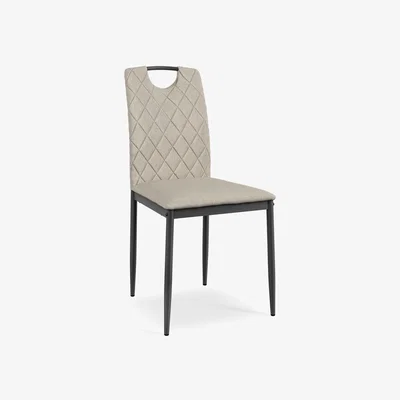 The Range Set of 2, 4, 6, 8 Monza Fabric Dining Chair - Beige