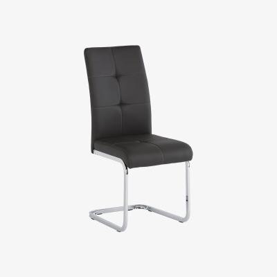 The Range Charcoal Grey Florence PU Dining Chair - Grey