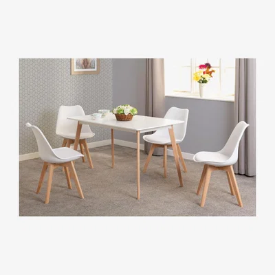 The Range Bendal Dining Chair - White and Beech