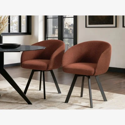 The Range Vito Brown Dining Chair Set of 2 - Brown
