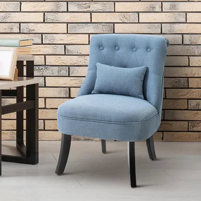 The Range Fabric Single Sofa Dining Chair Tub Chairs Upholstered  - Blue