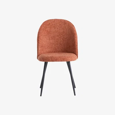The Range Rust Ramona Fabric Dining Chair - Orange