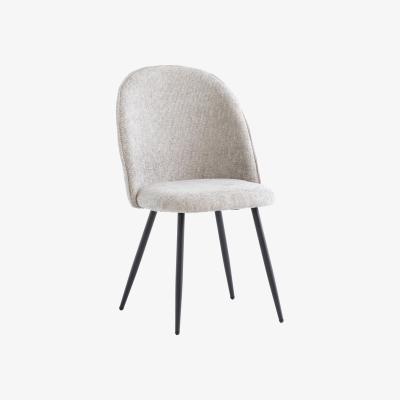 The Range Silver Ramona Fabric Dining Chair - Silver