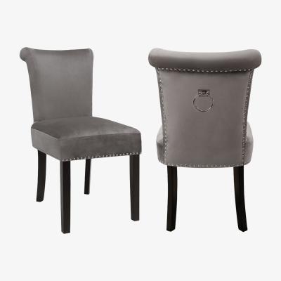 The Range Velvet Comfy Dining Chairs Set - Grey