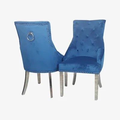 The Range Duncan 4 Dining Chairs - Blue