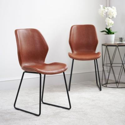 The Range Callum Dining Chair - Light Brown