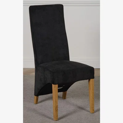 The Range Lola Fabric Dining Chairs - Black