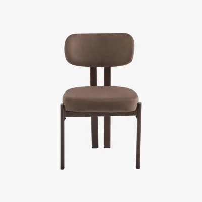 The Range Pair of Kendall Dining Chairs - Brown