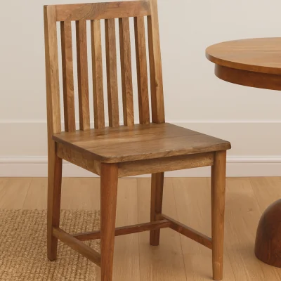 The Range Solid Wood Ariella Dining Chair - Brown