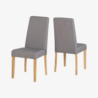 The Range Rimini Chairs Pair - Grey Fabric
