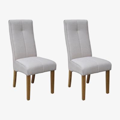 The Range Pair of Verona Dining Chairs - Mink