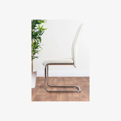 The Range Novara Round Dining Table  2 Lorenzo Chairs Set - White