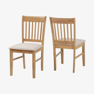 The Range Oxford Chairs Pair - Natural Oak
