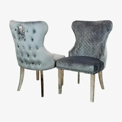 The Range Cleo 4 Dining Chairs - Grey