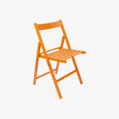 The Range Beech Wood Folding Chair - Orange
