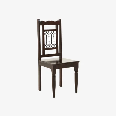 The Range Srina Dark Sheesham Wood Dining Chair - Brown
