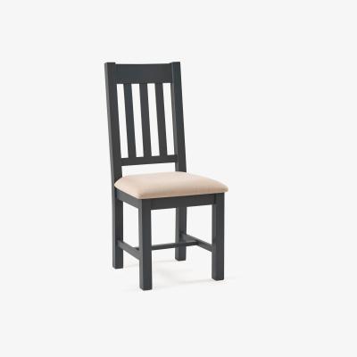 The Range Set of 2 Bordeaux Dining Chairs Dark Grey - Grey