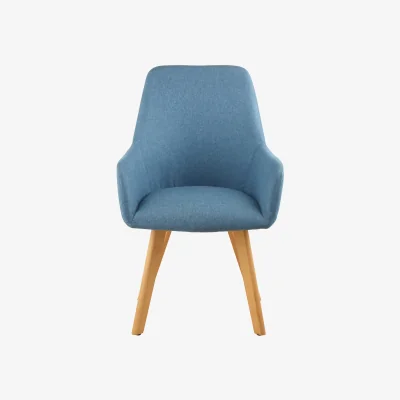 The Range Stockholm Blue Dining Chair with Angular Legs - Blue