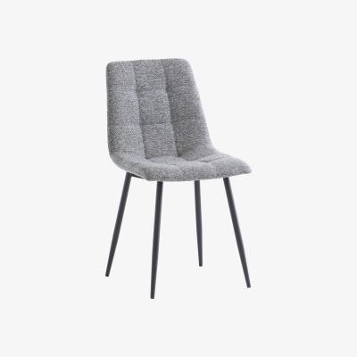 The Range Dark Grey Esme Fabric Dining Chair - Grey