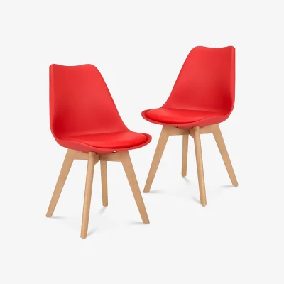 The Range Rocco Dining Chair - Red / 2