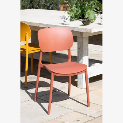 Rockett St George Stackable Garden Chair in Burnt Orange - SECONDS