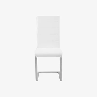 The Range Cantilevered Dining Chairs  Set Of 8 - White