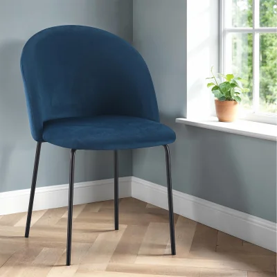 The Range Boston Dining Chair - Sapphire Blue