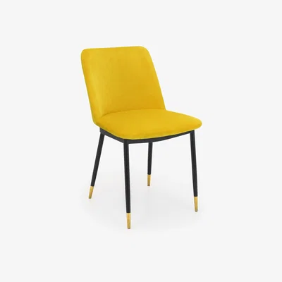 The Range Set Of 2 Delaunay Dining Chairs - Mustard - Mustard