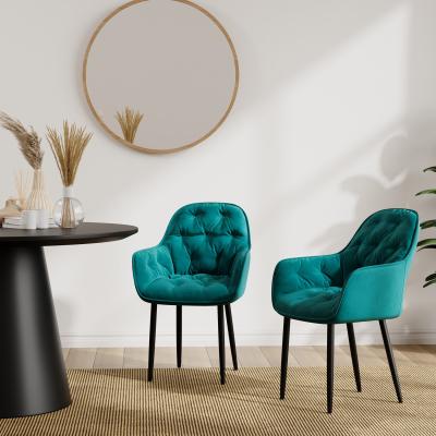 The Range Set Of 2 Anika Modern Velvet Dining Chair - Green