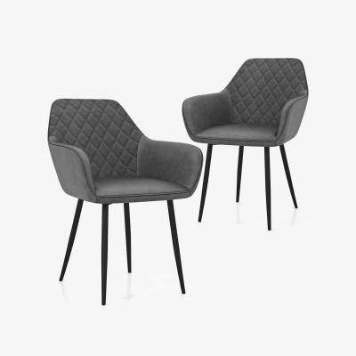 The Range Leisure Dining Chair Set of 2 - Grey