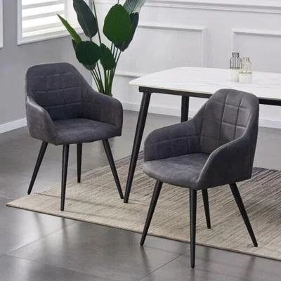 The Range Faux Matte Suede Leather Dining Chairs Accent Home and Restaurants Adrian - Pink