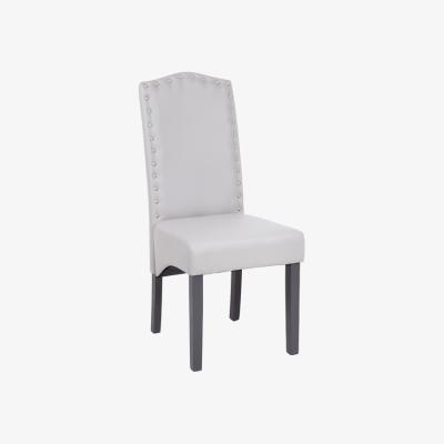 The Range Amelia Dining Chairs Faux Leather - Light Grey