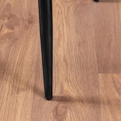 The Range 6x Milan Dining Chairs (Black Leg) - Black