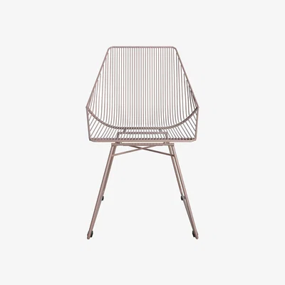 The Range CosmoLiving Ellis Accent dining Chair - blush pink