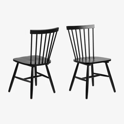 The Range Riano Dining Chairs in Black Set of 2 - Black