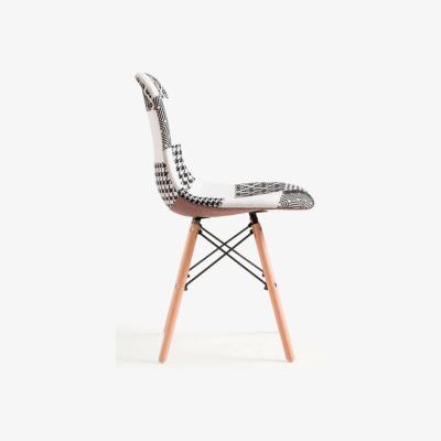 The Range Chrono Patchwork Eiffel Fabric Upholstered Dining Chair, Single - Multi-Coloured
