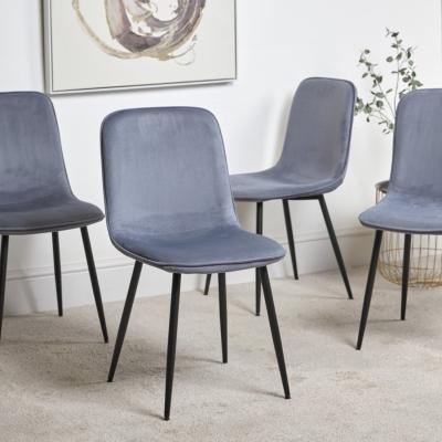 The Range Delmy Dining Chair - Grey
