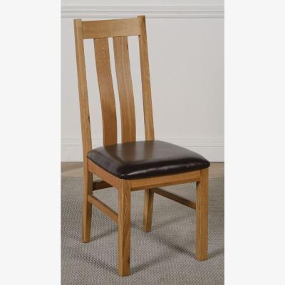 The Range Princeton Solid Oak Dining Chairs - Oak