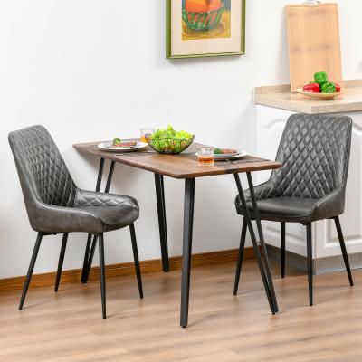 The Range Retro Dining Chair Set of 2 Accent - Grey