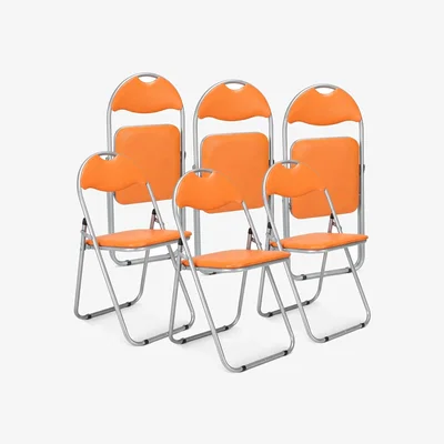 The Range Candy Folding Dining Chair - Orange / 6