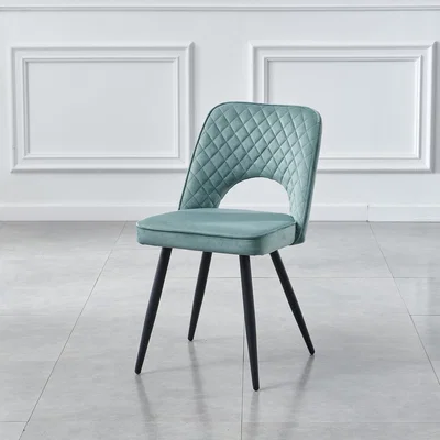 The Range Dorchester Dining Table Set - Teal / 6