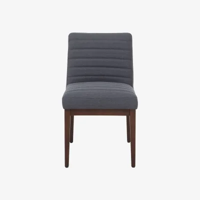 The Range Brando Charcoal Grey Dining Chair with Oak Legs - Grey