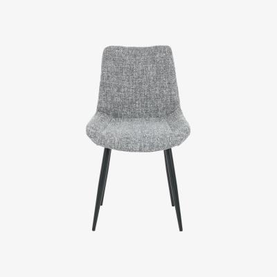 The Range Pair of Marcellini Chairs - Grey / Black Legs