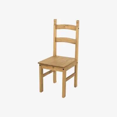 The Range Pair of Corona Solid Pine Chairs - Pine