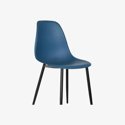 The Range Curve plastic chairs (Pair)  - Blue