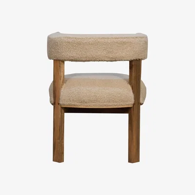 The Range Adorable Solid Wood And Fabric Comfort Seating Wooden Chair - Brown