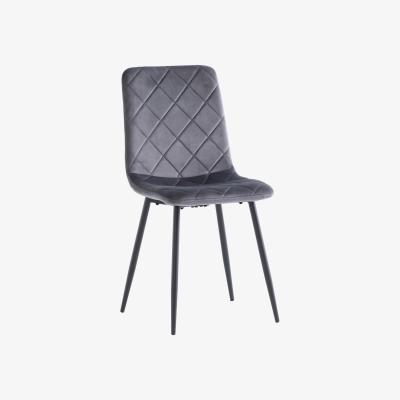 The Range Grey Bella Velvet Dining Chair - Grey